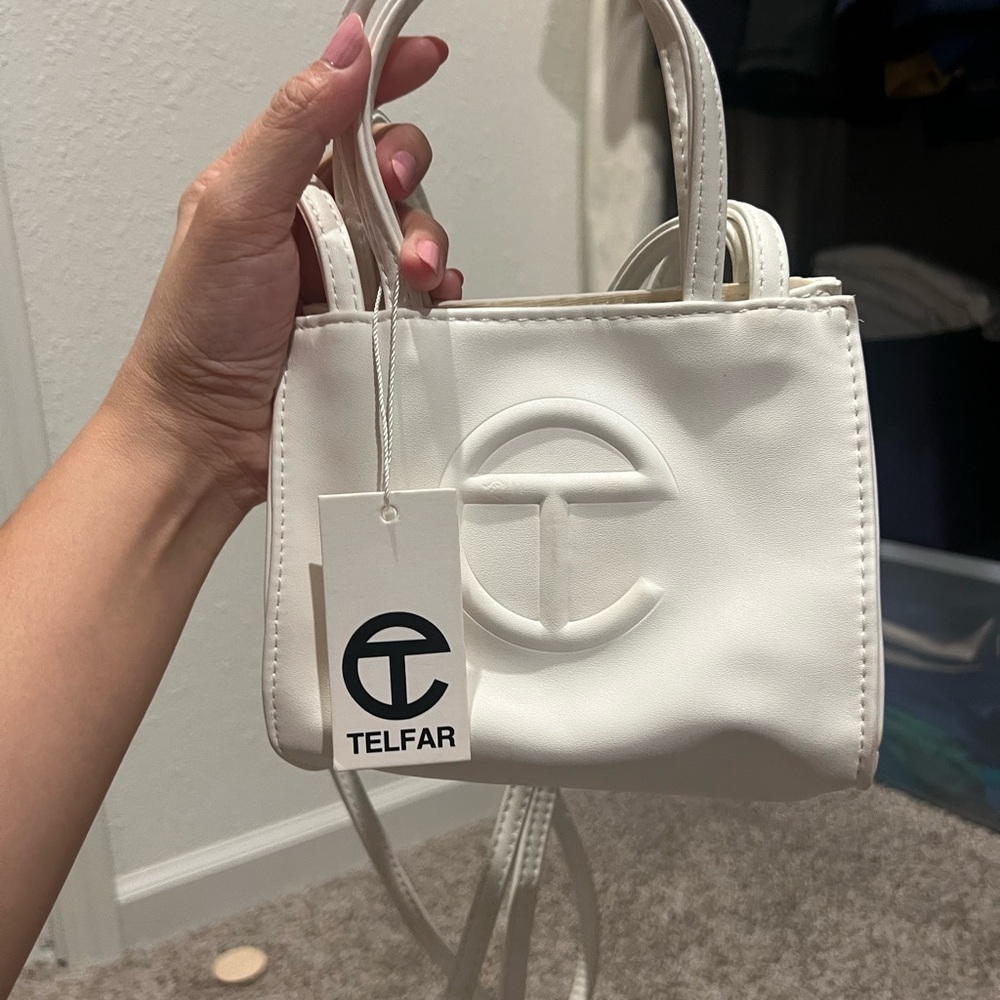 Telfar Cream Mini Bag